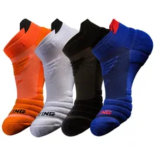 Men Basketball Running Socks Cotton Athletic No Sweat Socks Breathable Anti-slip Sport Hiking Cycling Walking Outdoor Sock