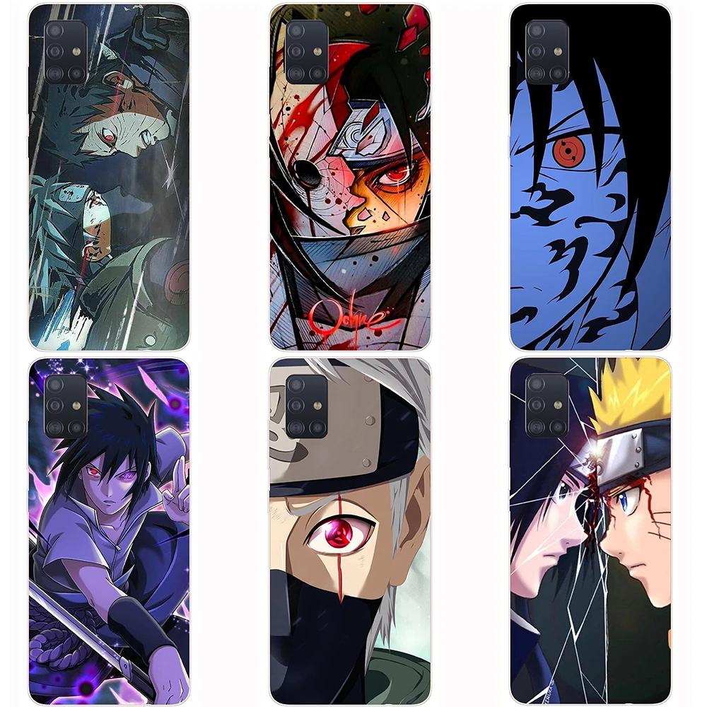 

for Samsung Galaxy A51 Case Naruto Transparent Silicon Soft A 51 Shell shockproof Case Full Protective flexible bumper back Case