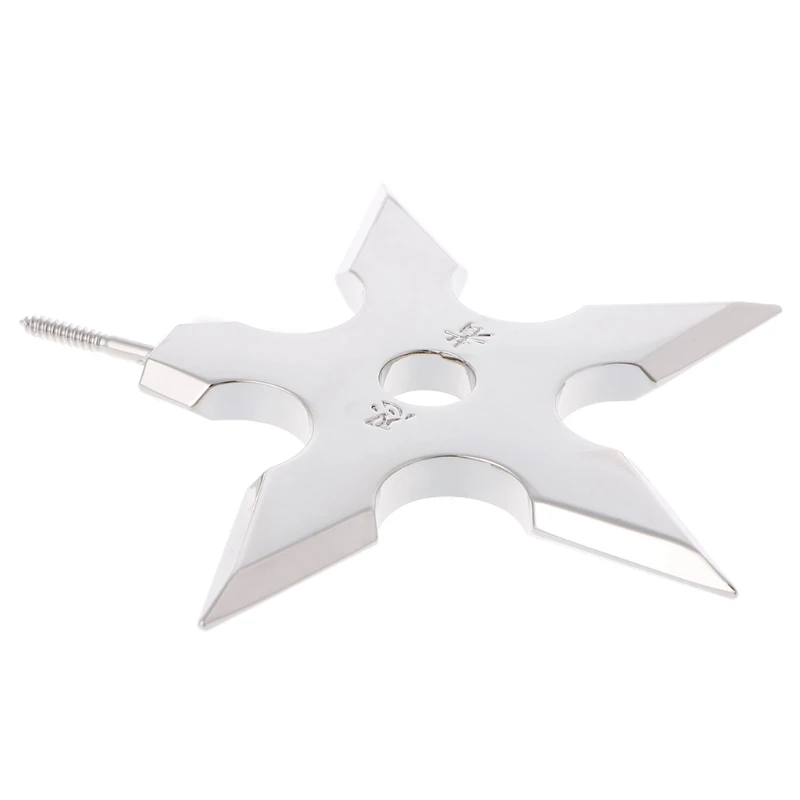 

Ninja Throwing Star Cap Coat Hooks Holder Bedroom Wall Stainless Steel Hangers new