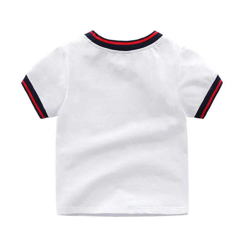 Children Cat pattern T Shirts For Girls Costume Happy Birthday Girls Tops Kids Clothing Boy T Shirt Brand Shirt Girl