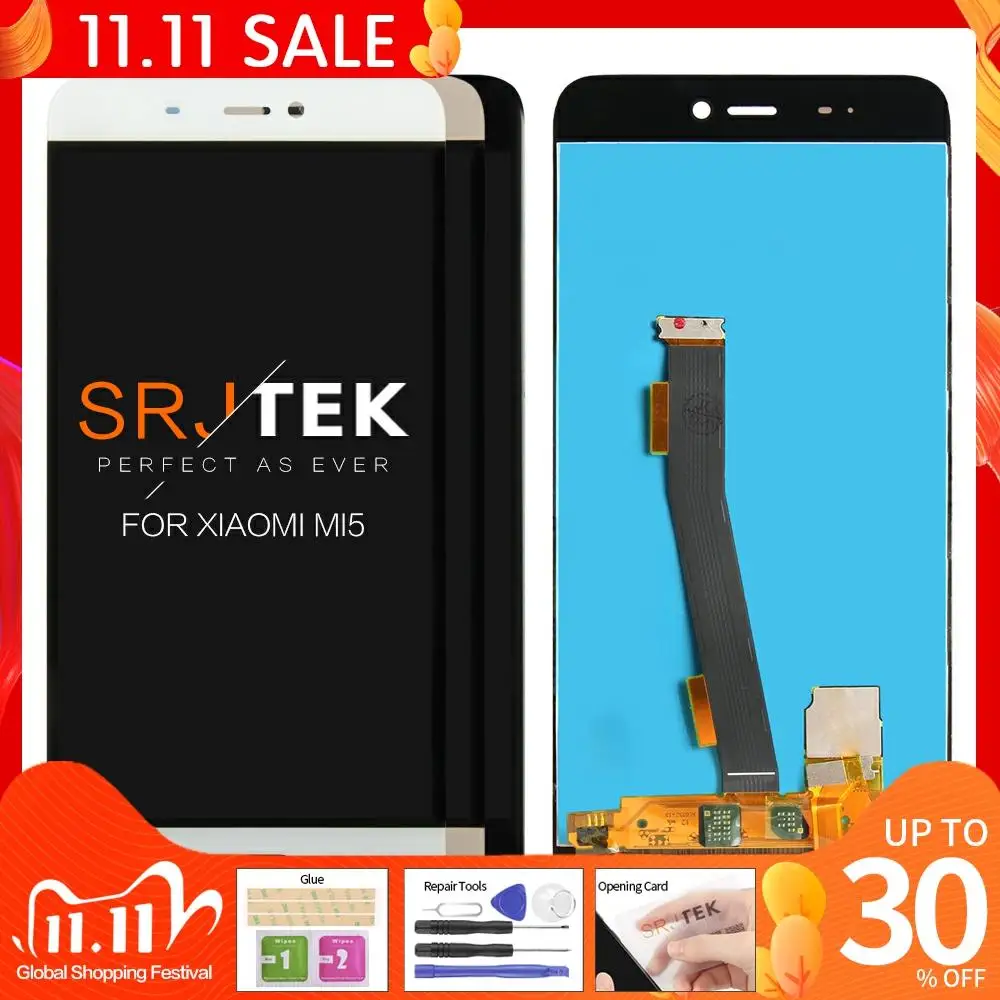ЖК дисплей для Xiaomi Mi 5 с сенсорным экраном и дигитайзером в сборе Замена дисплея 15