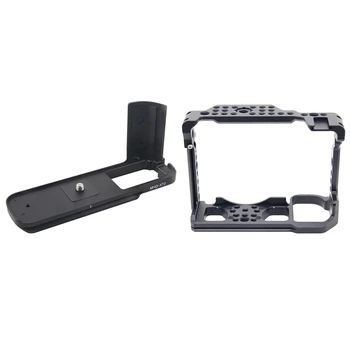

Hg-Xt2 Qr Quick Release Plate Camera Bracket Holder Hand Grip for Fujifilm Fuji X-T2 Xt2 & Camera Cage for Nikon Z6 Z7