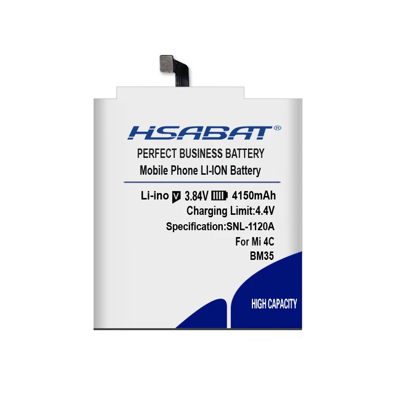HSABAT 4150mAh батареи мобильного телефона для Xiao mi 4C mi 4C mi 4C BM35 батареи