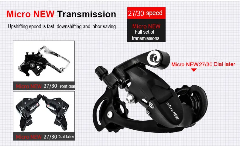 Flash Deal 26 Inch Mountain Bike Variable Speed Shock Absorption Double Disc Brakes Off-road Racing Student Adult 5