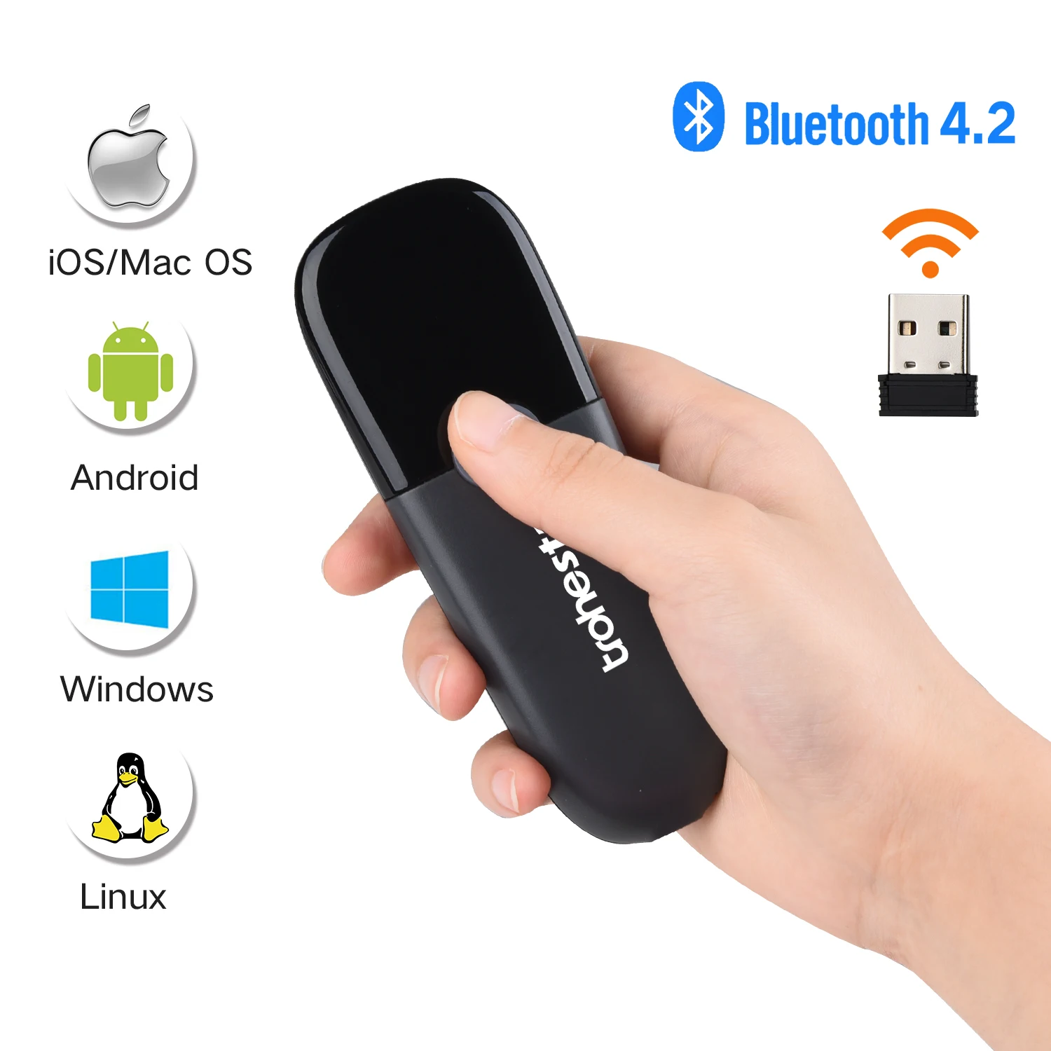 Беспроводной сканер штрих кода Trohestar совместимый с функцией Bluetooth 2 4 ГГц