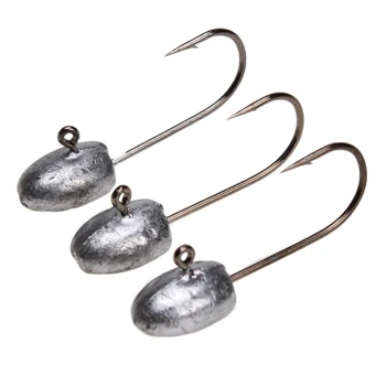 

5Pcs/lot Lead Jig head Hooks 3g 27mm High Carbon Steel Hooks Soft Worm Lure Hook Lead Head Fishing Tackle Accessories Pesca