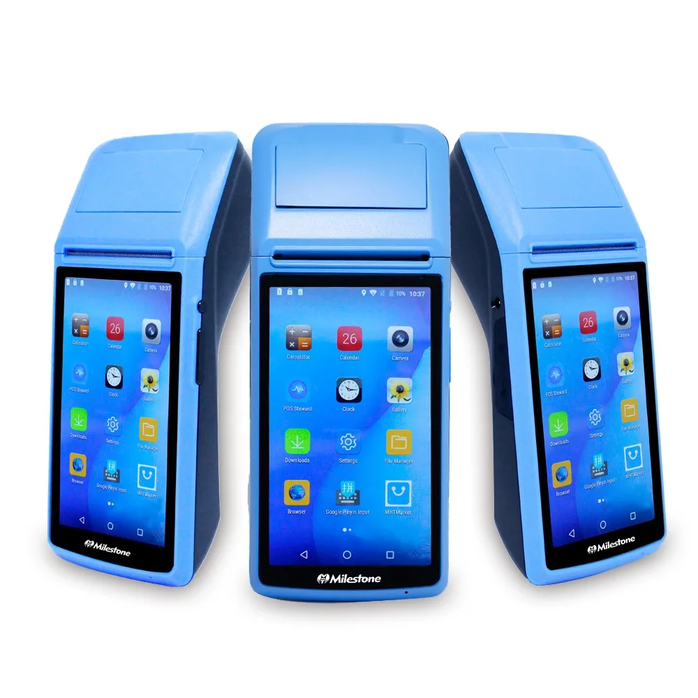 ^*Best Offers Milestone thermal Printer receipt bill Touch Screen Bluetooth WIFI GPRS POS Machine USB SM Android portable wireless M1