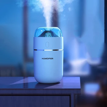 

320ML Mini Humidifier DC5V Ultrasonic USB Diffuser Household Office Car Air Humidifier Colorful Night Light