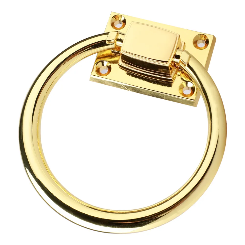 Door Pull Ring Drawer Alloy Pull Handle Door Ring with Screws