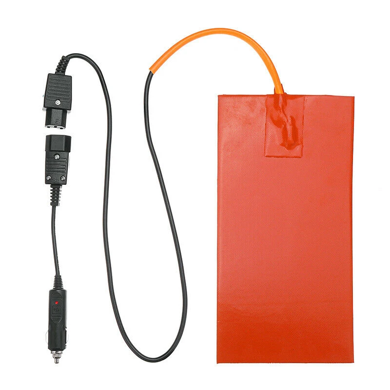 

100W Silicone Heating Pad Mat With 65C Thermostat Food Delivery Heater 152x304mm