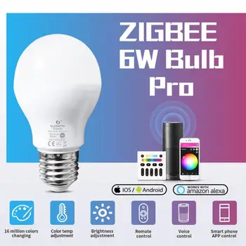 

ZigBee+2.4G RF 6W PRO Upgraded Version Intelligent Dimming Color Smart Bulb RGB