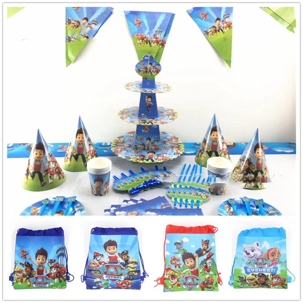 Новые вечерние сумки Paw Patrol из нетканого материала рюкзак на шнурке Подарочная