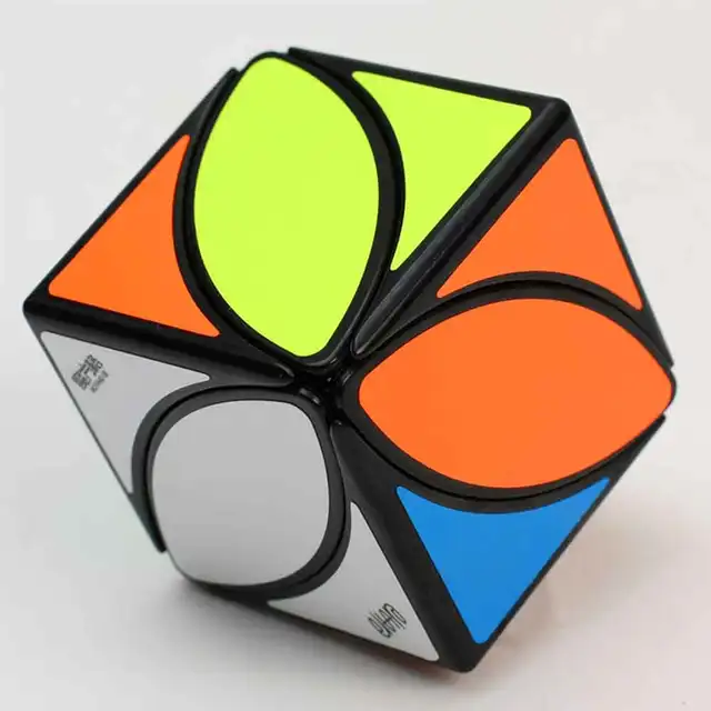 QiYi Creative Toys Square IVY Stickers Magic Cube MoFangGe Maple leaf shape speed cube puzzle skewb turning education kids toys 2