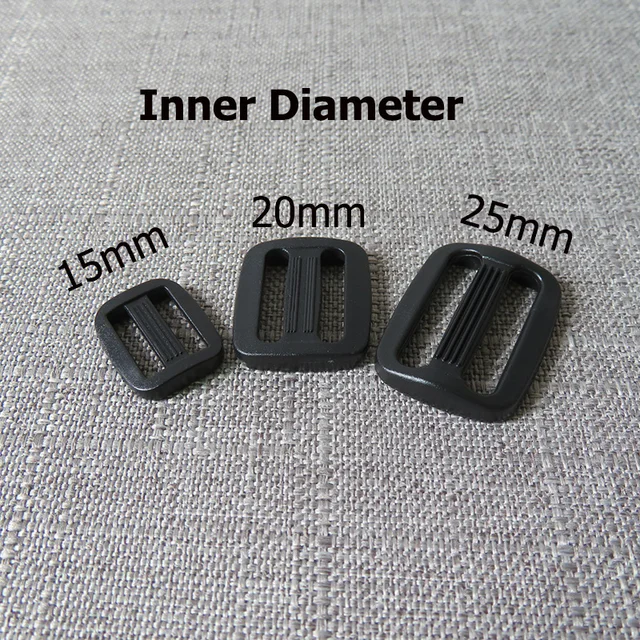 5pcs/lot 15mm 20mm 25mm colourful Plastic buckle strap buckle for bag backpack cat pet dog collar garment sewing DIY accessory Black