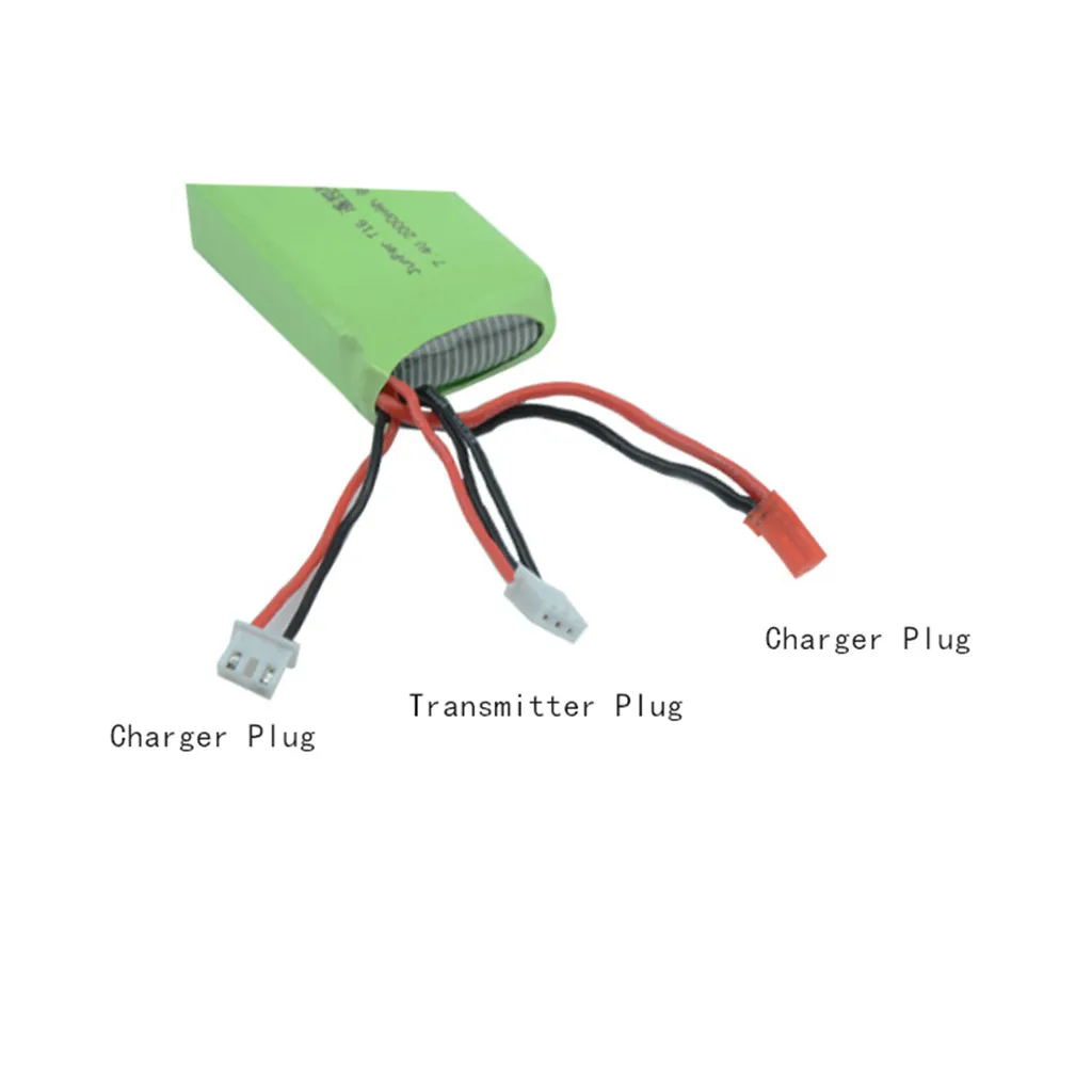 Сборные игрушки части веселый робот обновление 7,4 v 2000mah Lipo батарея часть для перемычки T16 дистанционное управление передатчик детей