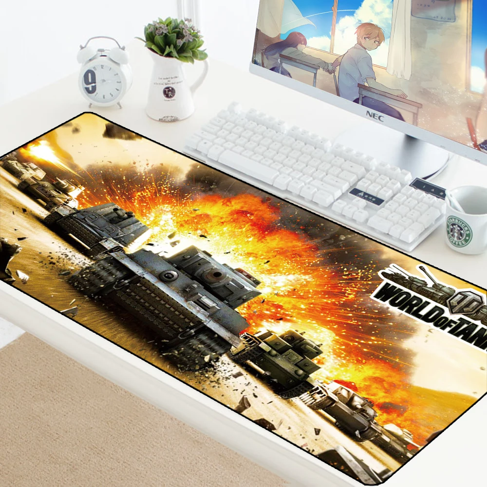 Коврик для мыши 70x30 см Коврик для мыши подарок для мальчика игровой коврик для мыши геймера персонализированные коврики для мыши Клавиатура компьютер PC коврик коврики World of Tanks
