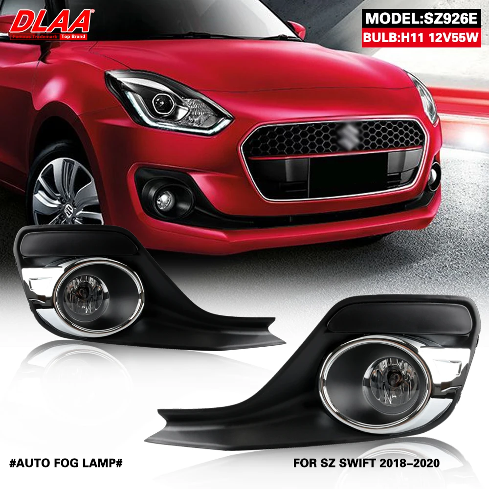 

DLAA For SWIFT 2018 2019 2020 Front Fog Lights Car Styling Spot Light Fog Lamps With Switch - 1 Pair