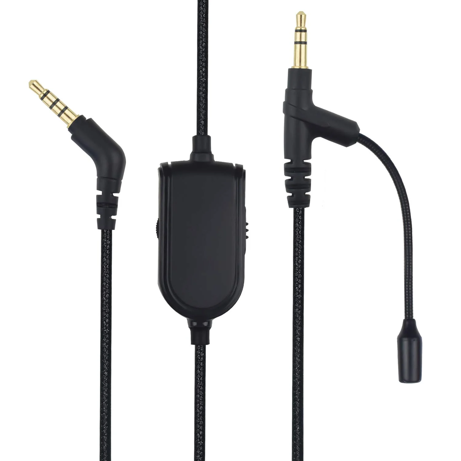 Replacement Braided Cable Cord With Microphone Mute Volume Control for