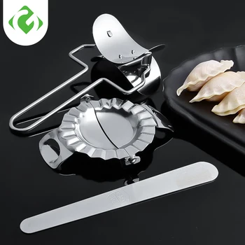 

Stainless Steel Dumpling Mold Kitchen Tools Dumpling Maker Stuffing Spoon Wraper Dough Presser Kitchen Gadgets кухня аксессуары