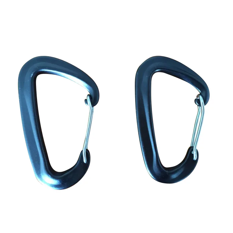 Aviation Aluminum D-Shaped Rock Climbing Carabiner 12kn-24kn Outward Bound Safe Carabiner