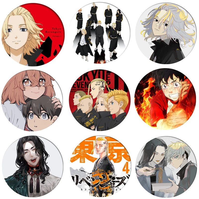 Tokyo Revengers Badge Anime Accessories Brooch Pin Backpack Decoration Children's gift winifred sanderson costume