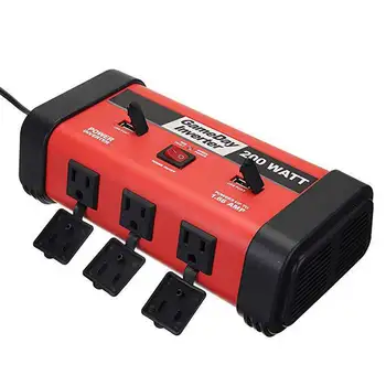 

200W DC 12V To 110V Easy Install ABS Transform AC Converter Car Power Inverter