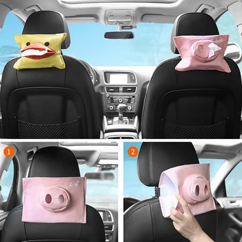 

Universal Car Armrest Tissue Box Cartoon Cute Tissue Box for Car and Home