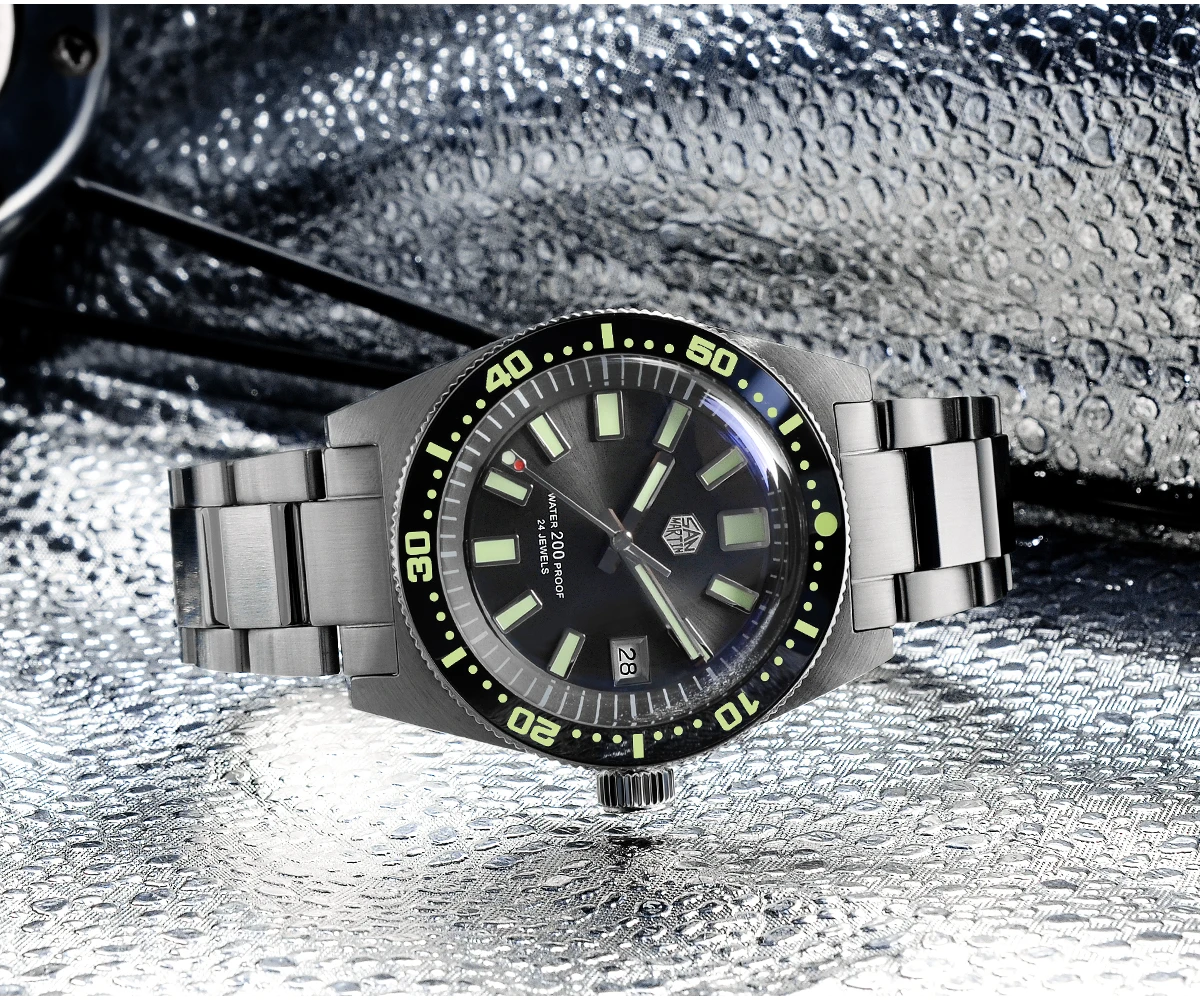 San Martin 62mas Sapphire 3D Hexagon Logo Diver Watch NH35A Automatic Men  Mechanical Watches Date 20Bar Waterproof Full Luminous|Sports Watches| -  AliExpress