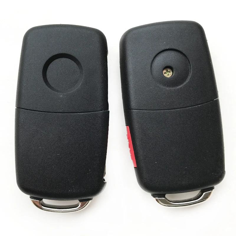 3/3+ 1/4 кнопки флип складной Автомобильный ключ корпус Корпуса для Volkswagen VW Polo Golf 4 7 6 MK6 Tiguan Touareg пульт дистанционного ключа крышка Fob