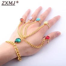 ZXMJ Мстители Бесконечность Gauntlet камень браслеты из драгоценных камней Thanos Gauntlet золото Чан браслет для женщин ювелирные изделия подарок