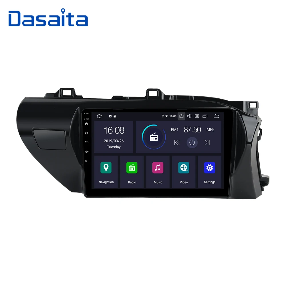 Dasaita 10 2 &quotHD сенсорный экран Android 9 0 автомобильный мультимедийный плеер для Toyota Hilux