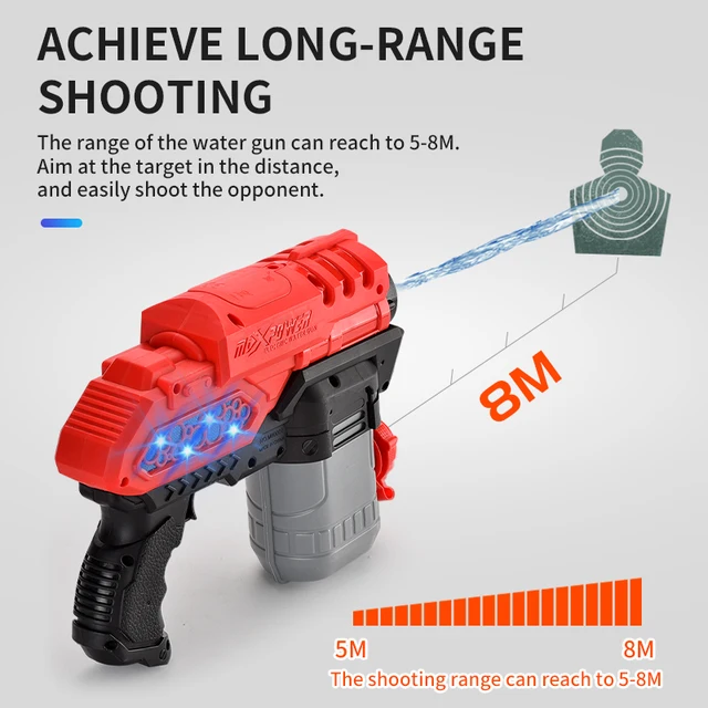 Kids electric high pressure remote spray water gun boys outdoor beach amusement park water interactive toy gift 3