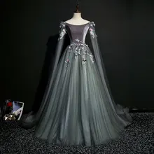 Высококачественные Бисероплетение Кружева Красочные цветы пышные платья Vestidos De 15 Anos Vestidos с длинным рукавом