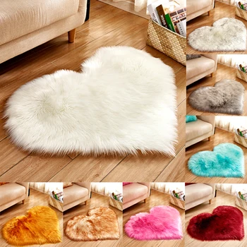 

Microfine Furry/Shaggy Carpet Faux Fur Rug For Home Living Room And Mat Children Sheepskin Rugs Area On The Floor Nordic Bedroom