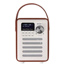 Dab fm приемник Цифровой аудио стерео радио MP3 проигрыватель Перезаряжаемые Bluetooth USB Деревянный Ретро ЖК-дисплей Дисплей Портативный