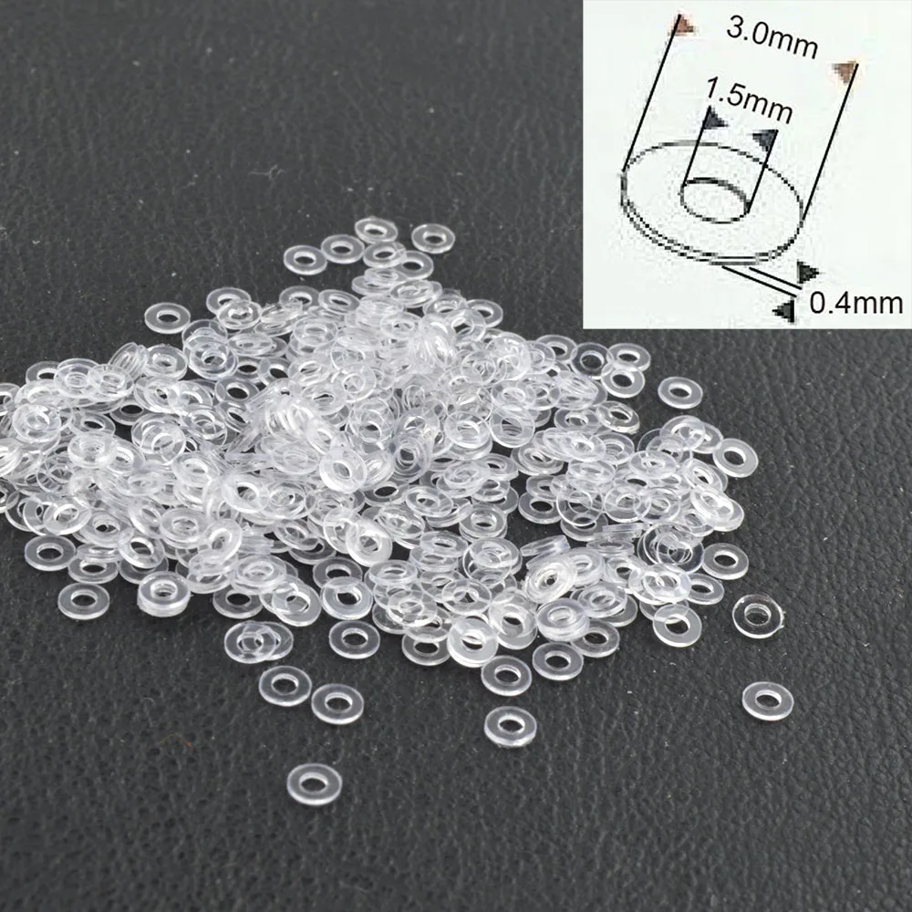 10000pcs 3.0x1.5mm 2.5x1.5mm 안경 안경 와셔 안경 플라스틱 플랫 패드 안경 액세서리