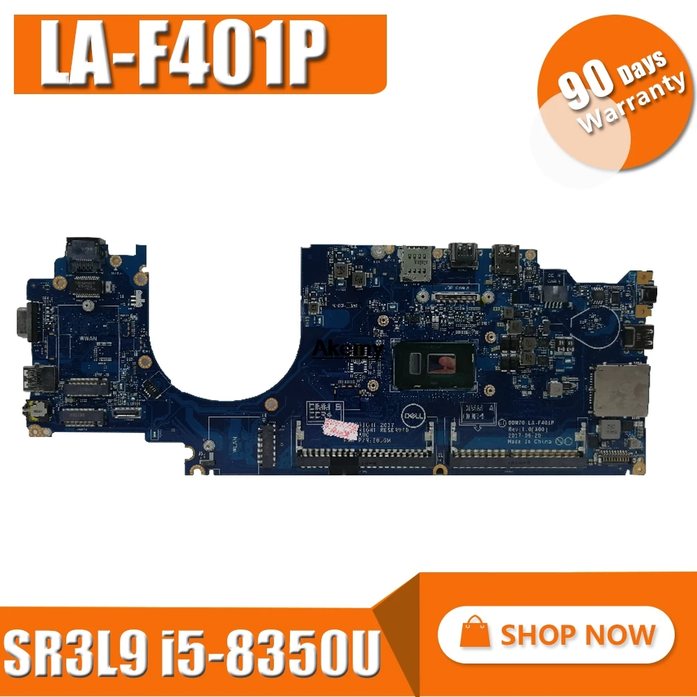 E5490 5490 материнская плата для ноутбука DELL CN-0M71FV 0M71FV M71FV LA-F401P Материнская плата ноутбука E5490 5490 материнская плата i5-8350U тест проведен