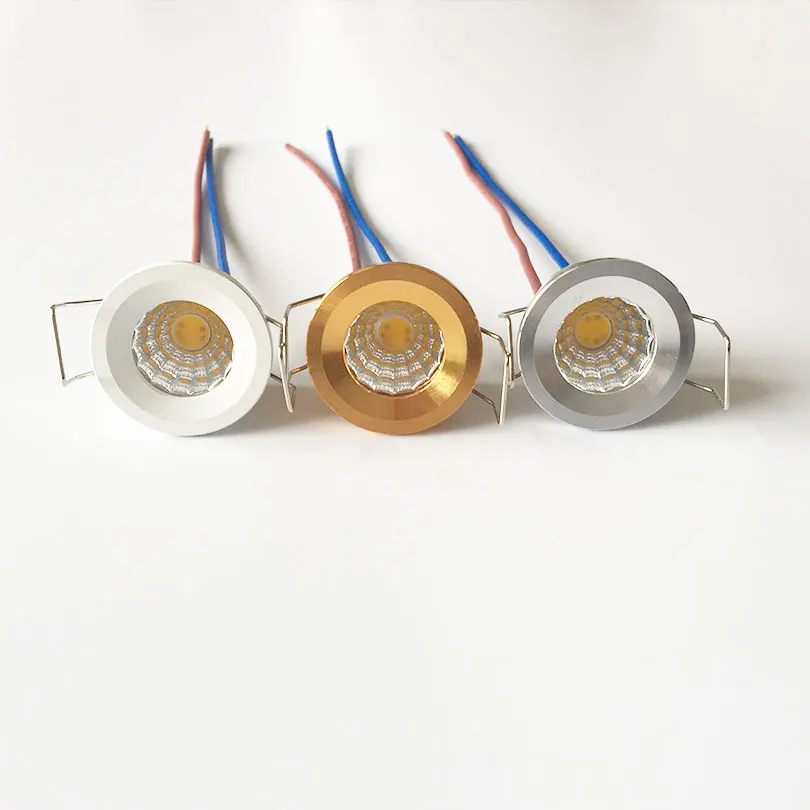 AC220V 230V 240V светодиодный мини потолочный светодиодный прожектор лампа освещения с регулируемой яркостью 3W мини светодиодный светильник, белый, золотой, серебряный, Minidownlight 1 шт
