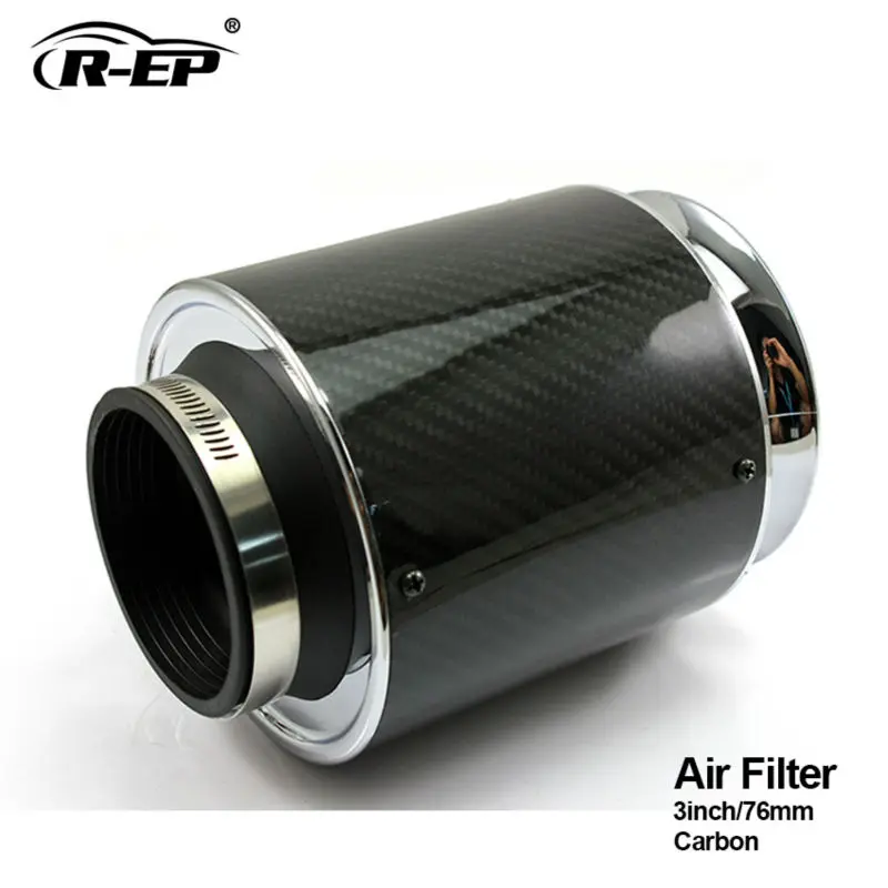 R EP воздушный фильтр угольный 76 мм Supercharger Hood Air Intakes Carro Car Kit filtro de ar esportivo