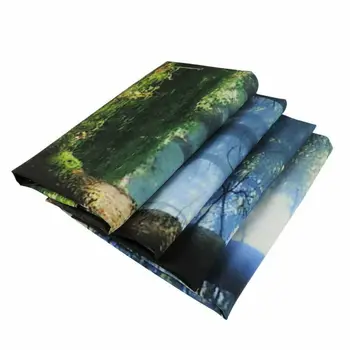 

Bathroom Shower Curtain Waterproof Misty Forest Landscape Mildew Resistant