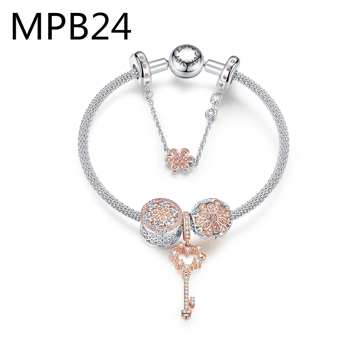 

MPB2 Trendy Jewelry Cute Mom Baby Elephant Bracelets Bangles Multilayer Chain Bracelet MM
