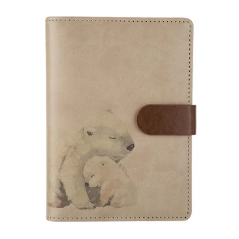 

New 1Pc Cute Animal Vintage Spiral Notebook A6 Bear Creative Agenda Travels Diary Office Stationery Supplies