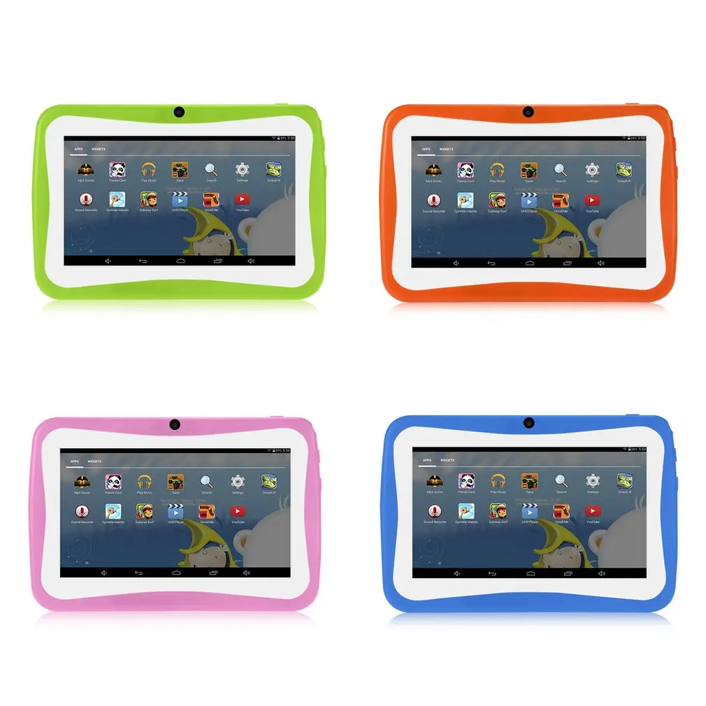 7 дюймов планшетный ПК для детей Android 4.4.2 Tablet 1 5 ГГц Quad Core 8 Гб WI FI планшет 1024x600 HD
