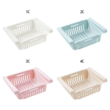 

Refrigerator Partition Layer Durable Storage Rack Fridge Freezer Space Save Organizer Fruit Vegetable Holder Drawer Fridge Shelf