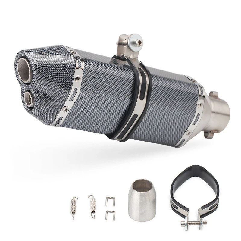 DB killer Akrapovic Мотоцикл выхлопная труба глушитель для мотоцикла Escape для Auspuff Tubo Escape Kawasaki Z900 выхлопная труба Triumph Zx6R - Цвет: 020-HUA-HUA