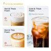 HiBREW Electric Milk Frother Frothing Foamer Chocolate Mixer Cold/Hot Latte Cappuccino fully automatic Milk Warmer Cool M1A 3