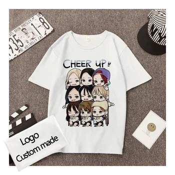 

Customized Print T Shirt for Women/Men DIY Your OWN Design Logo or Picture White Cotton T-shirt Short Sleeve Casual tops Tee