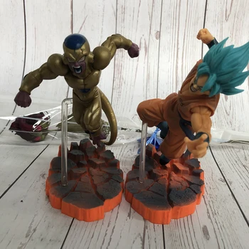 

Dragon Ball Z Frieza VS Son Goku Battle Version PVC Action Figure Super Saiyan Doll Model Toy Christmas Gift 2pcs/lot