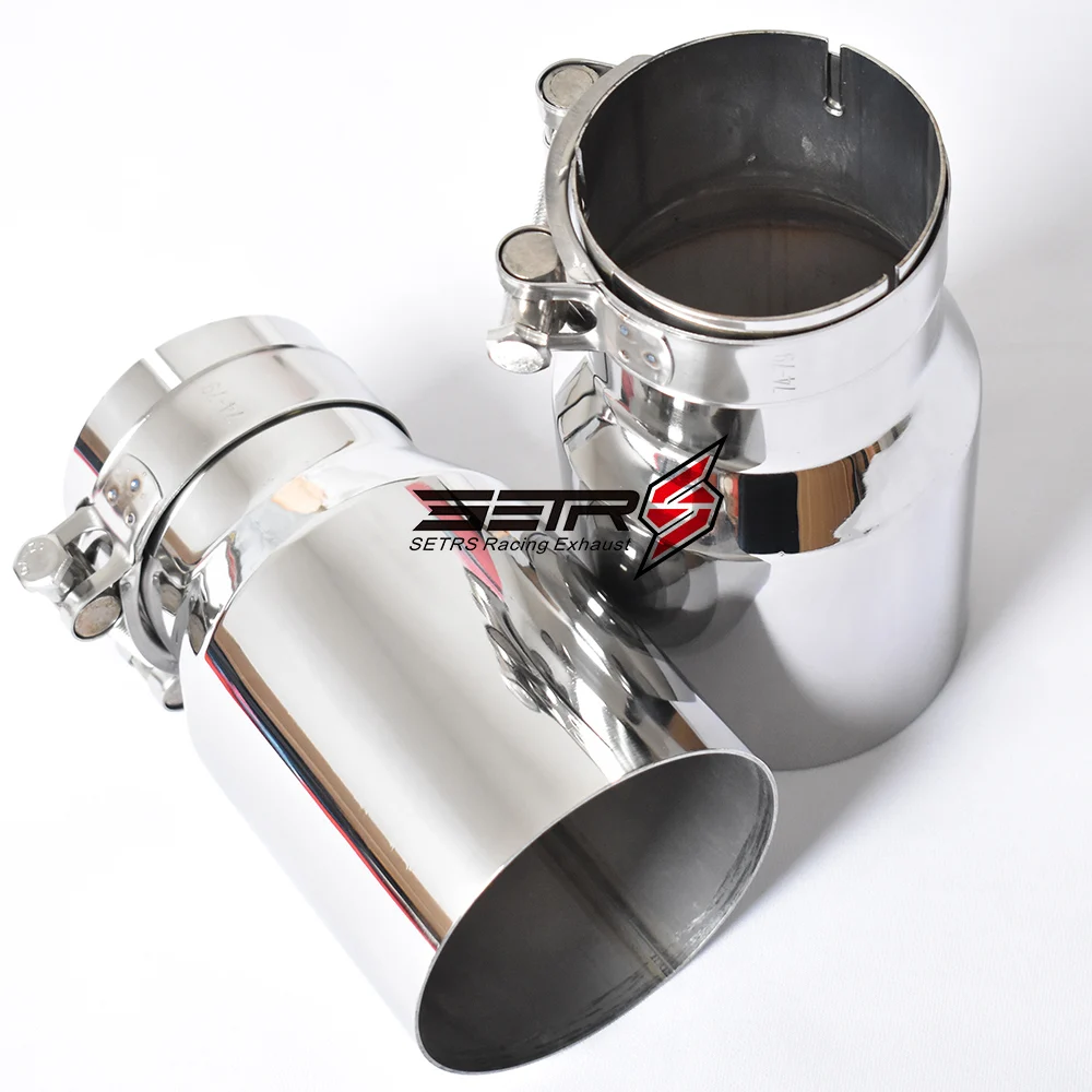 Stainless Steel Universal Exhaust System End pipe Car Exhaust Pipe Single Straight Muffler Tip 1 PC For Mitsubishi Mazad exhaust muffler tip exhaust trim pipe exhaust pipe muffler