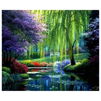 

DIY Handmade Full Drill Diamond Set Pattern Resin Rhinestones Inserted Cross Stitch 30x40cm for Home Decoration 5D Painting Diam